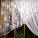 Занавеска Анжелика белая серебристый цветок правая  Ф-Ан-п 28 фото 3